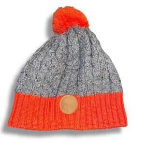 Reima Kids Hat Winter Beanie Pom 52/54 US S M Wool Fleece Lined POHJOLA Orange
